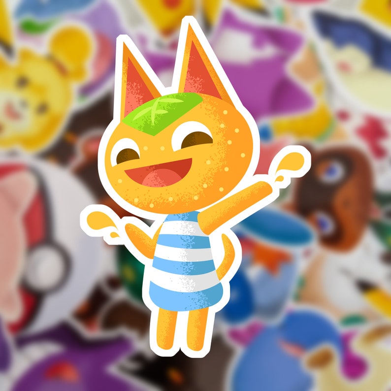 Tangy Vinyl Animal Crossing Sticker Etsy