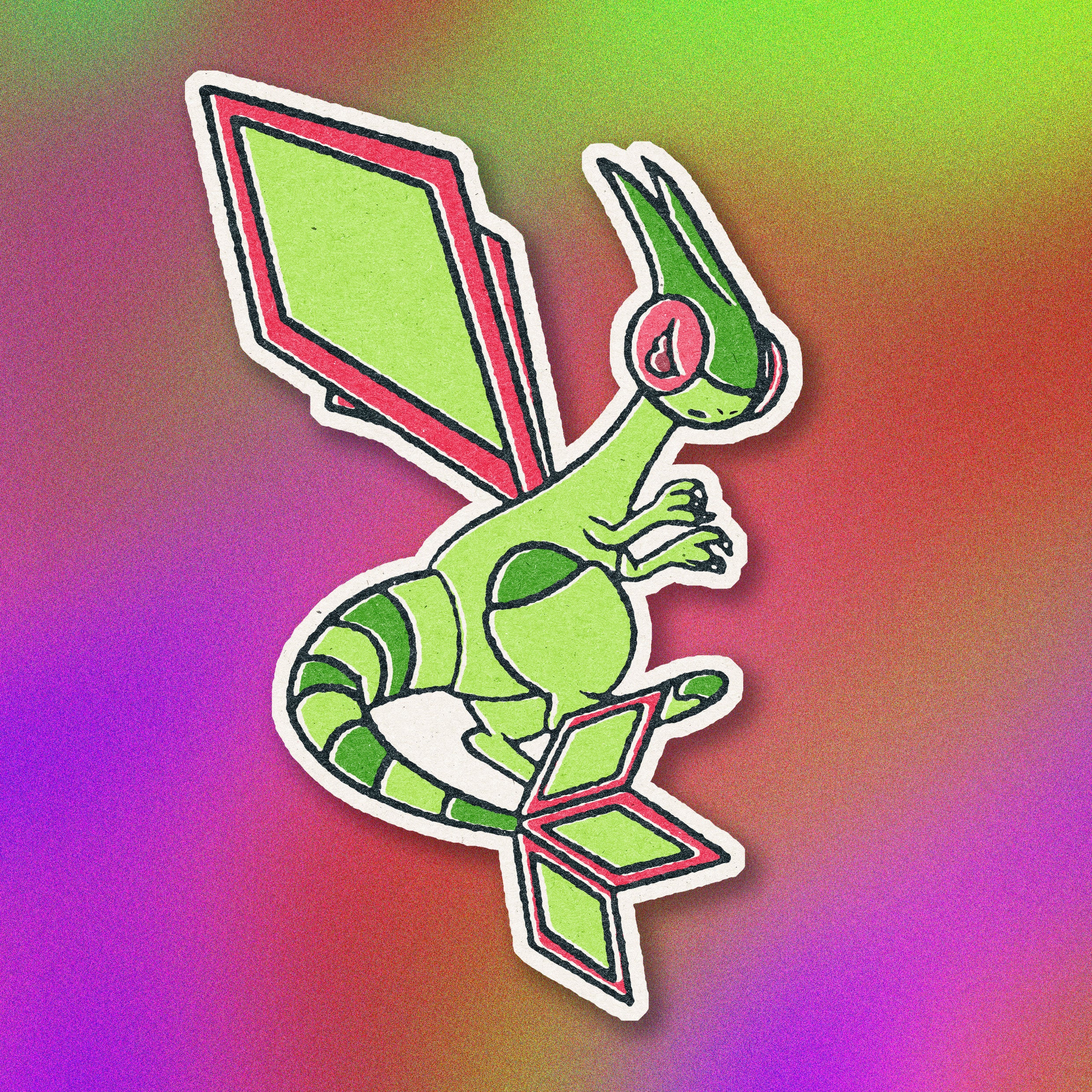 Flygon Merch Flygon Vinyl Sticker - Etsy