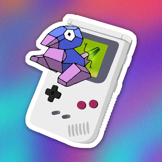 光るポリゴン ゲームボーイ ビニールステッカー - Etsy 日本