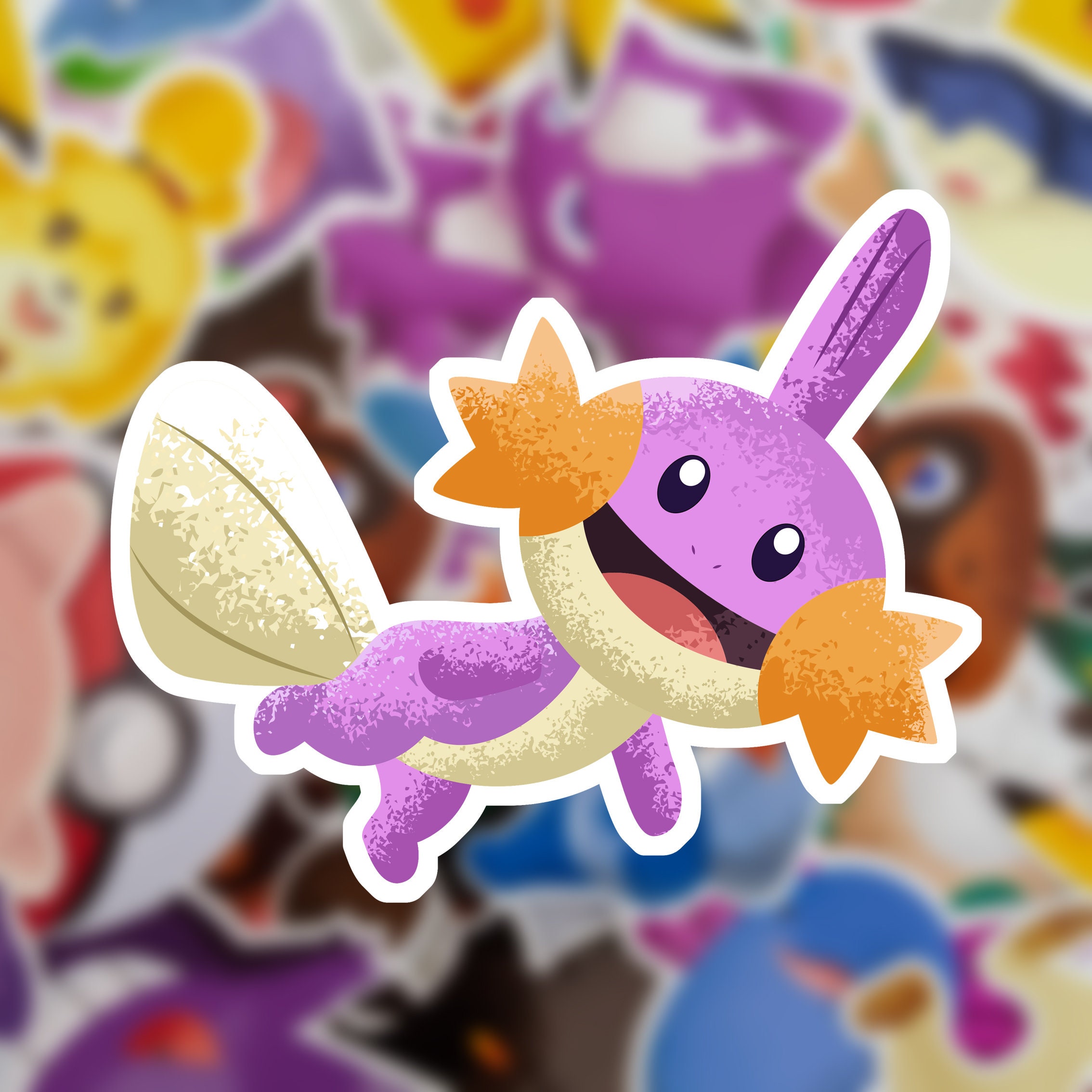 Shiny Mudkip Fish Vinyl Sticker - Etsy