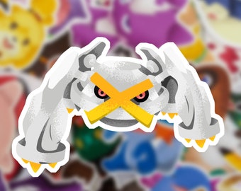 Pegatina de vinilo brillante de Metagross
