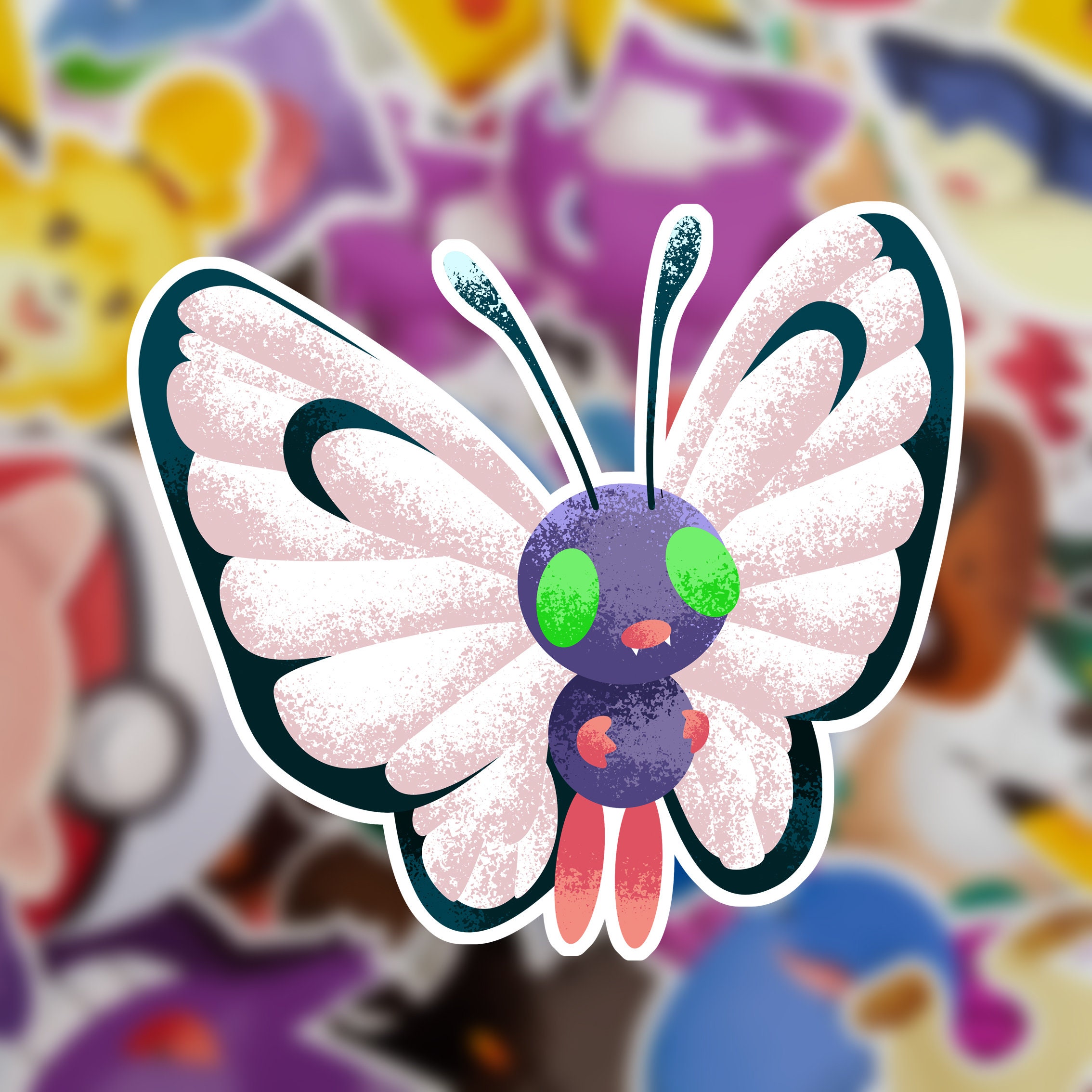 Pokemon Sticker Butterfree Pokemon Sticker Butterfree