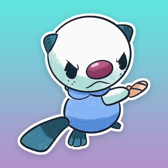 Shiny Oshawott Vinyl Sticker - Etsy