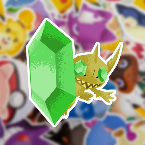 Shiny Shaymin Vinyl Sticker -   Pokemon stickers, Vinyl sticker,  Sticker paper