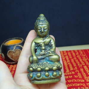 Appartement vloeiend Een goede vriend Boeddhabeeld / Thaise Boeddha / Phra Kring Boeddha vintage | Etsy
