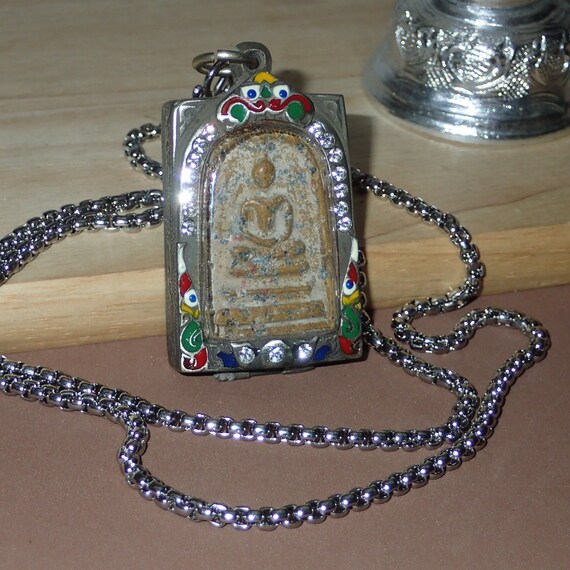 PHRA SOMDEJ LP RARE OLD THAI BUDDHA AMULET PENDANT MAGIC ANCIENT IDOL#270