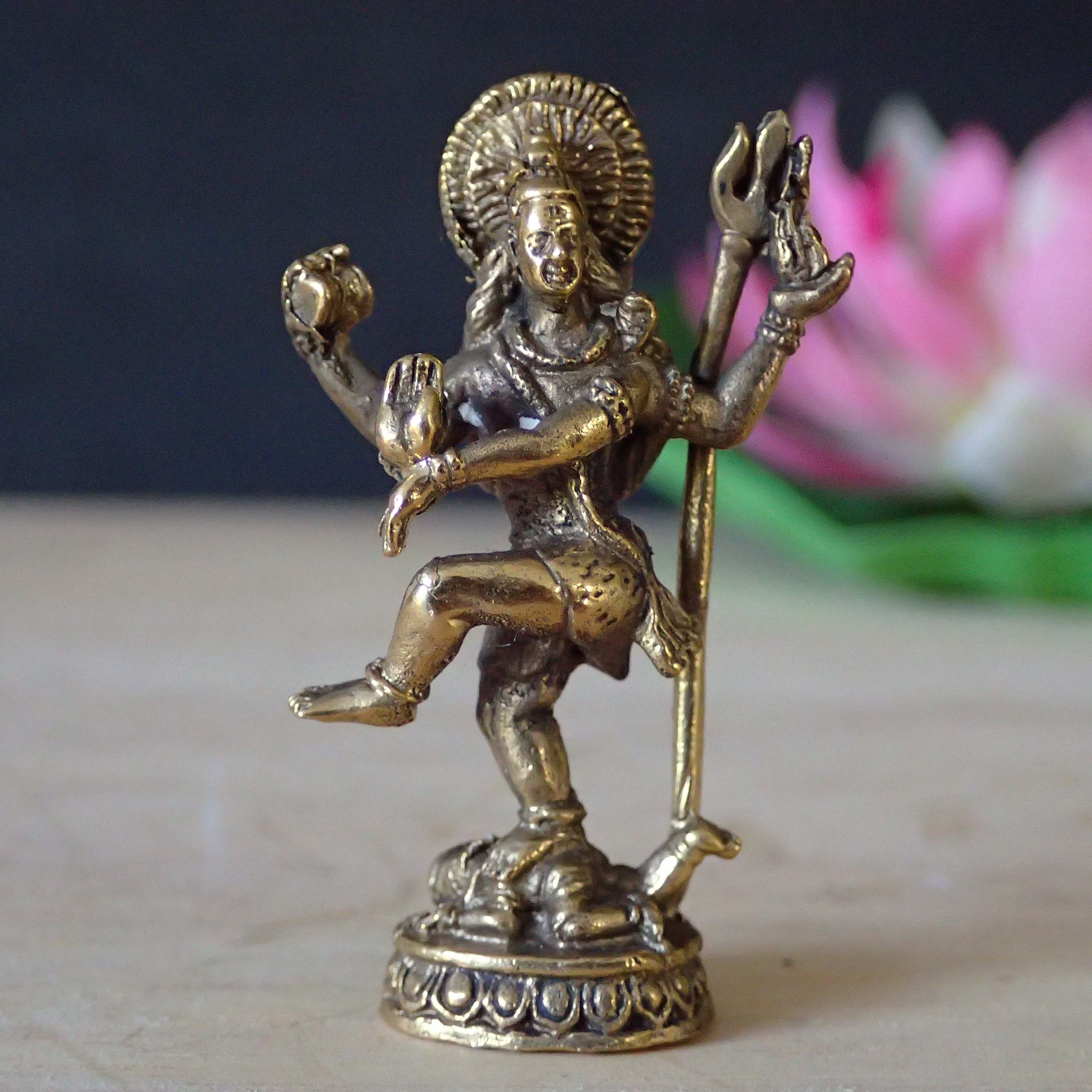 Hindu God Shiva Dancing Figurine / Hindu Lord 40mm / India God Etsy