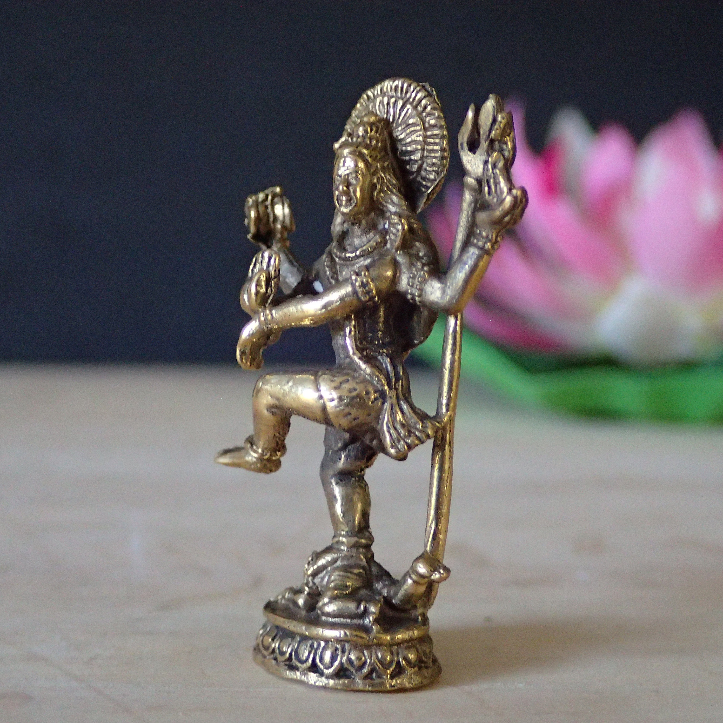 Hindu God Shiva Dancing Figurine / Hindu Lord 40mm / India God Etsy