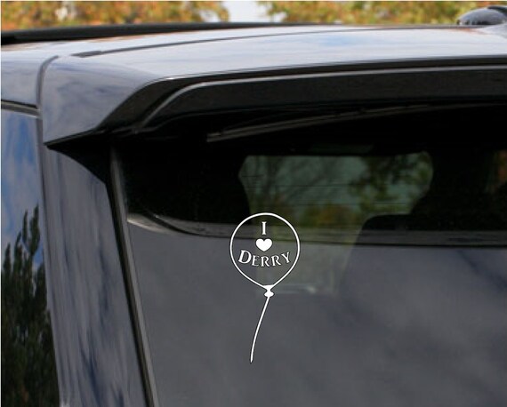 I Love Derry Balloon Vinyl Decal Etsy