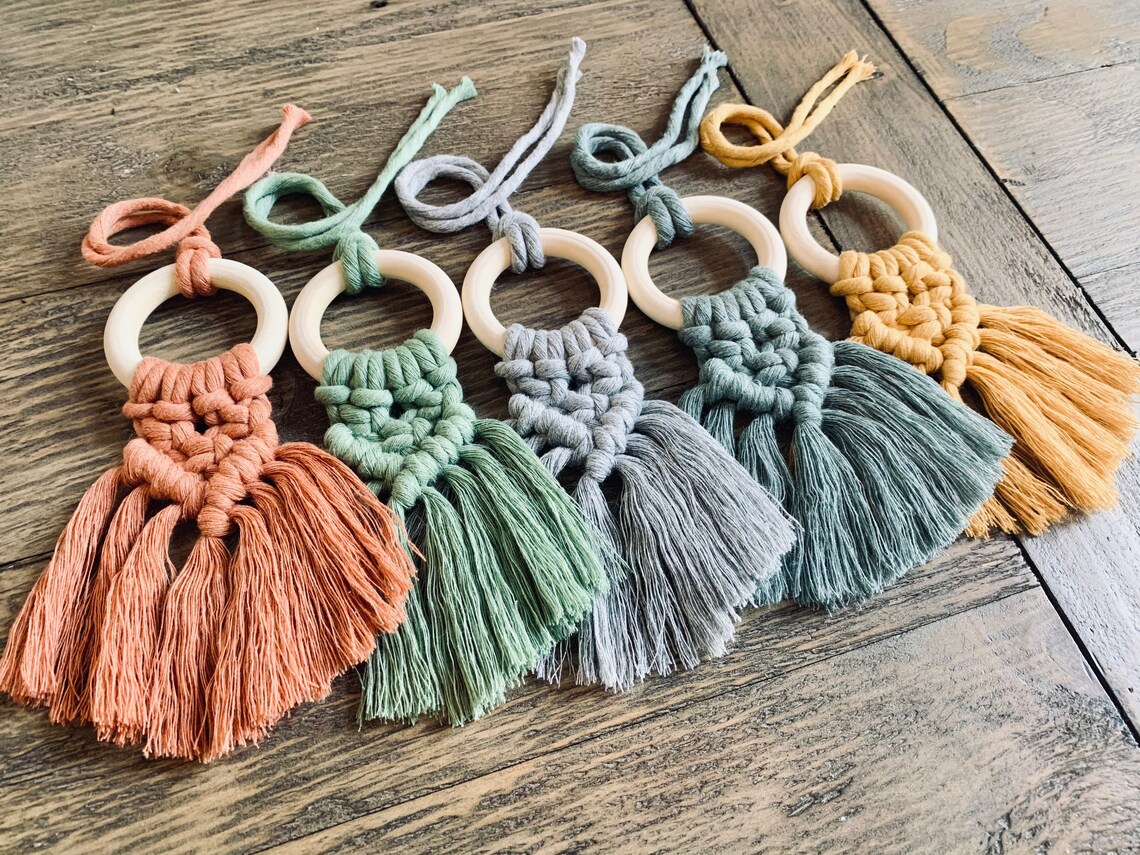 Macramé Car Diffusercar Fresheneressential Oilsboho Style Etsy