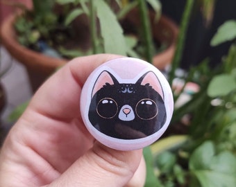 Badge rond Chat mignon