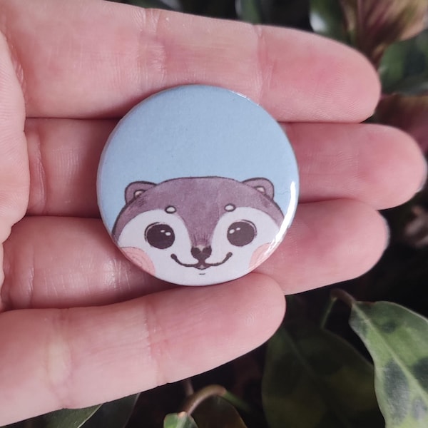 Badges loutre mignonne, kawaii animal, décoration pour veste ou sac