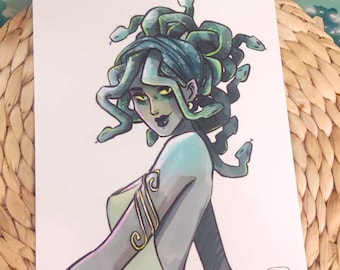 Print A5 Medusa / mythologie Grecque