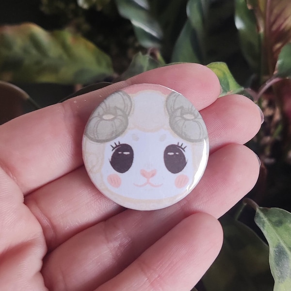 Badges mouton mignon vert, kawaii animal, décoration pour veste ou sac