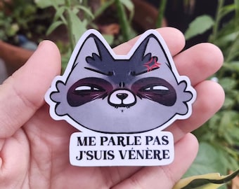 Sticker « Me parle pas »