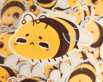 Sticker "don't bee sad" abeille mignonne