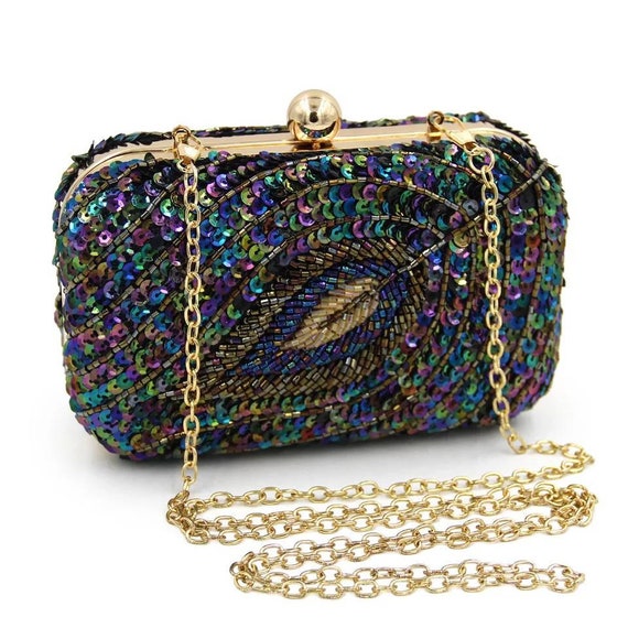 beaded clutch purse
