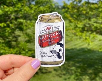 NATTY BOH ~ National Bohemian Beer ~ NEW ~ STICKER 4" Decal ~ Mr BOH Is Back 