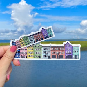Rainbow Row Charleston Sticker