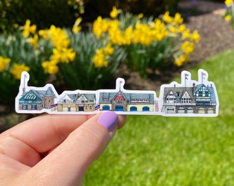 Philly Boathouse Row Sticker