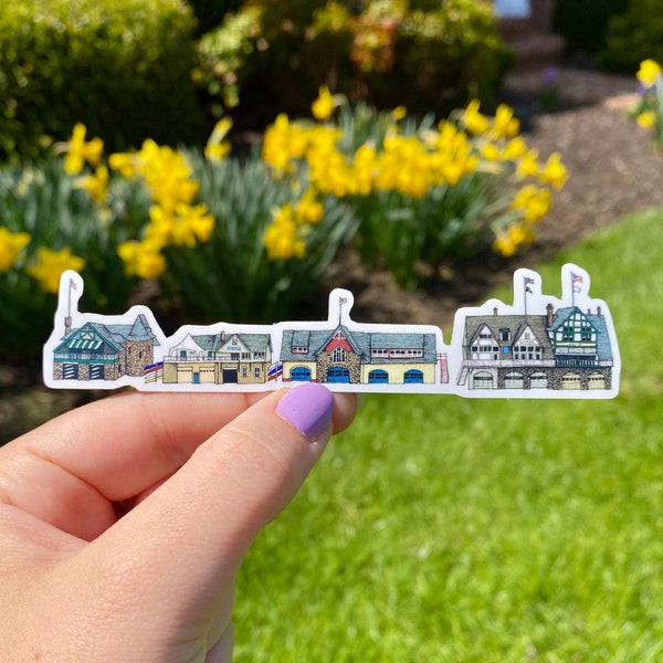 Philly Boathouse Row Sticker