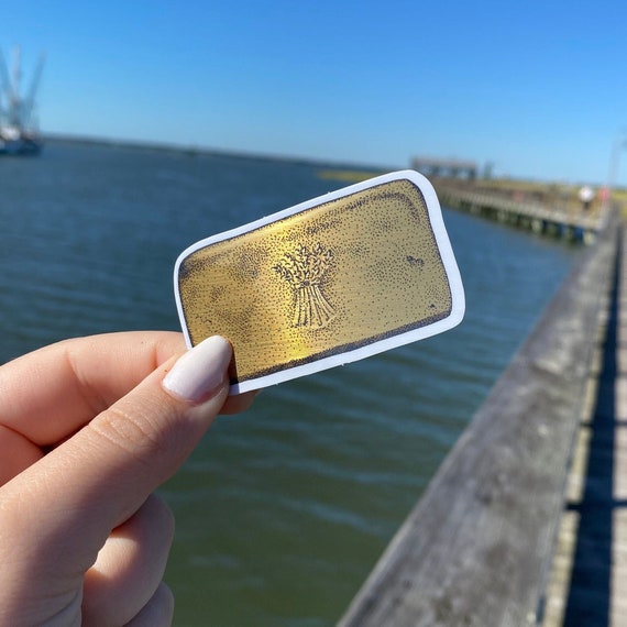 Outer Banks Gold Bar Sticker Etsy