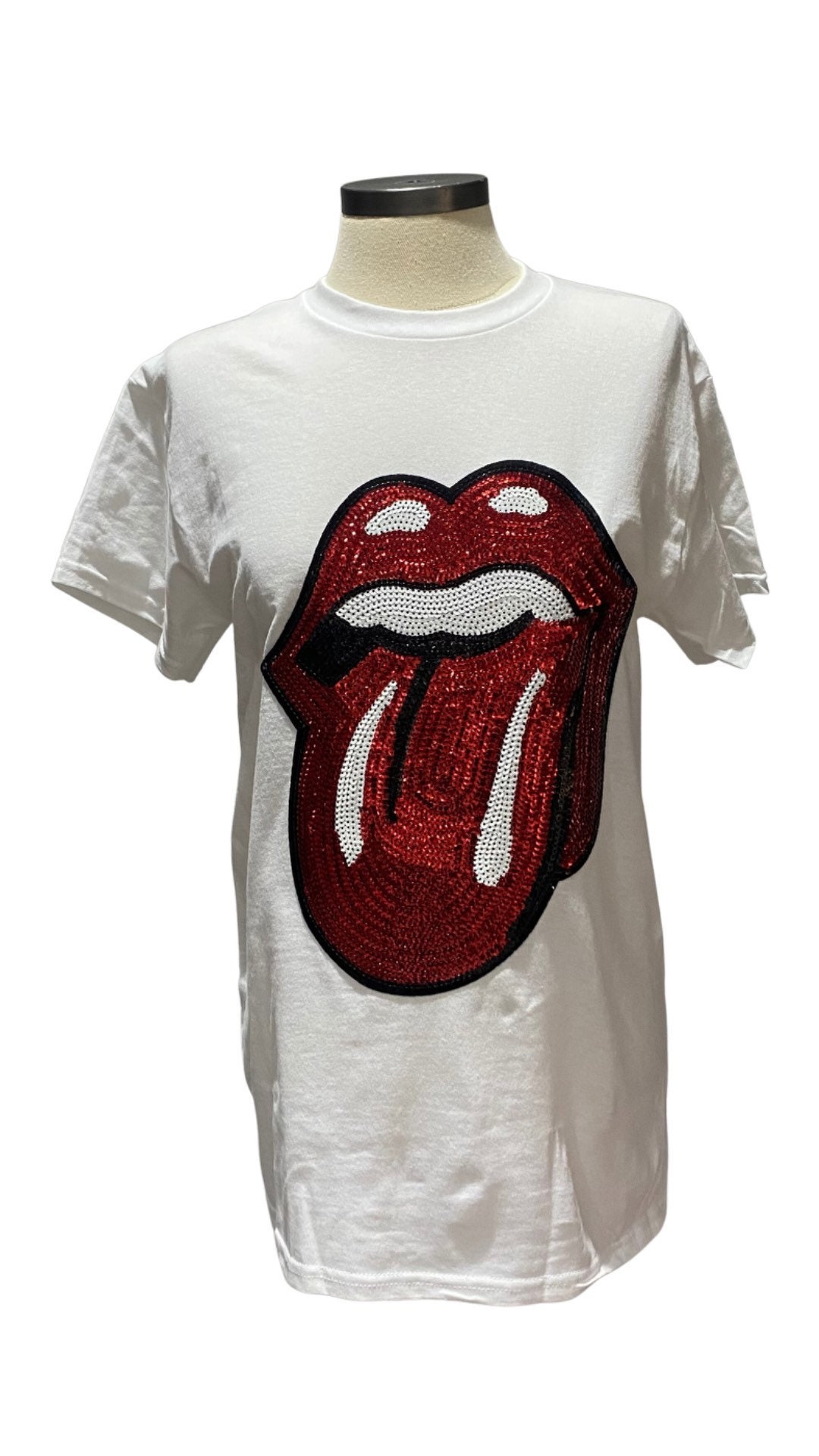 rolling stones sequin t shirt