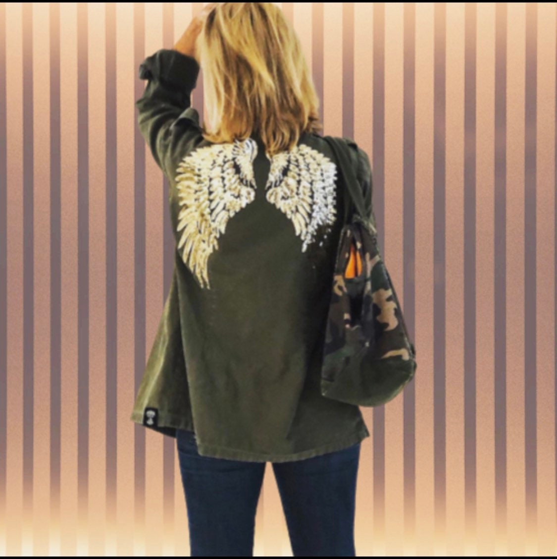 sequin military jacket