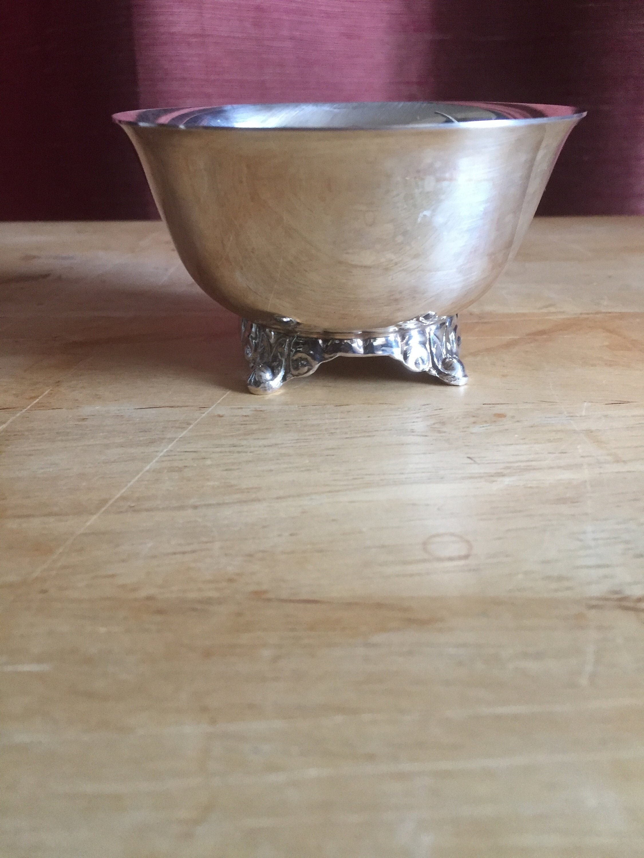 Rare Vintage Silver plate bowl Made by Oneida in Canada. Etsy