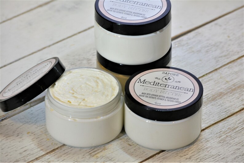 Mediterranean Body Butter Made With 100 Avocado Butter Thick Body Whip