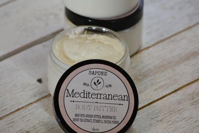 Mediterranean Body Butter Made With 100 Avocado Butter Thick Body Whip