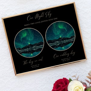 Wedding gift for couples | Star map | Anniversary gifts for husband | Long Distance relationship | Romantic gifts for him | The night we met