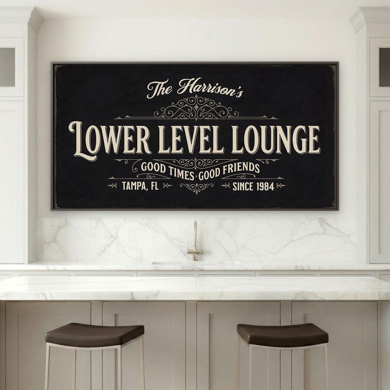 Lower Level Lounge Sign - Etsy