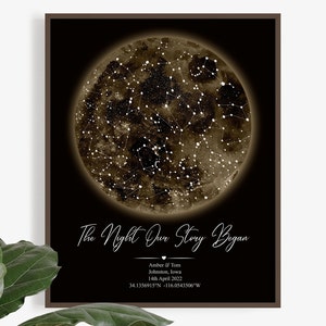 Long distance relationship Star Map Valentines day Gifts for him Anniversary gifts for couples Gift ideas for men Anniversary gifts women image 2