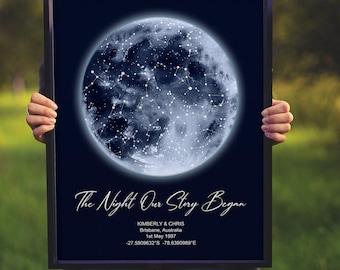 Long distance relationship Star Map Valentines day Gifts for him  Anniversary gifts for couples Gift ideas for men Anniversary gifts women