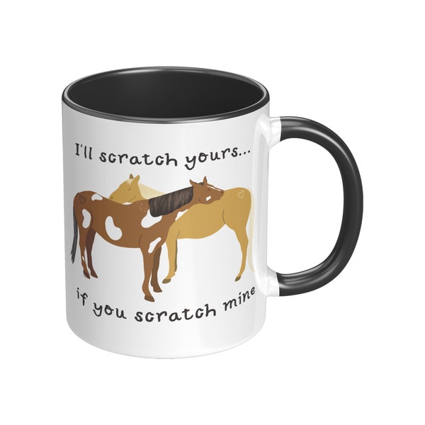 Je vais gratter le vôtre, tasse à café pour amoureux des chevaux, tasse ranch amusante, cadeau humoristique pour grange, cadeau pour la Saint-Valentin équin, équestre, animaux de la ferme mignons