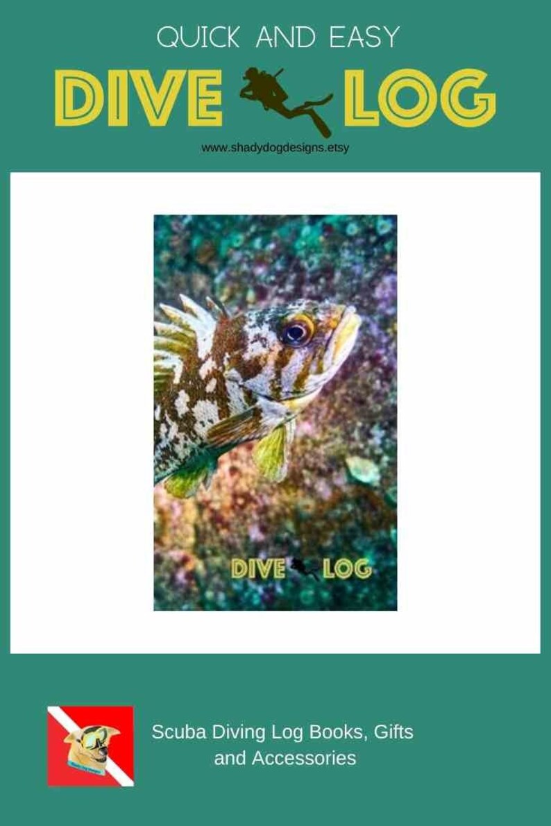 Rockfish Scuba Dive Log Diving Journal Underwater Photo Etsy