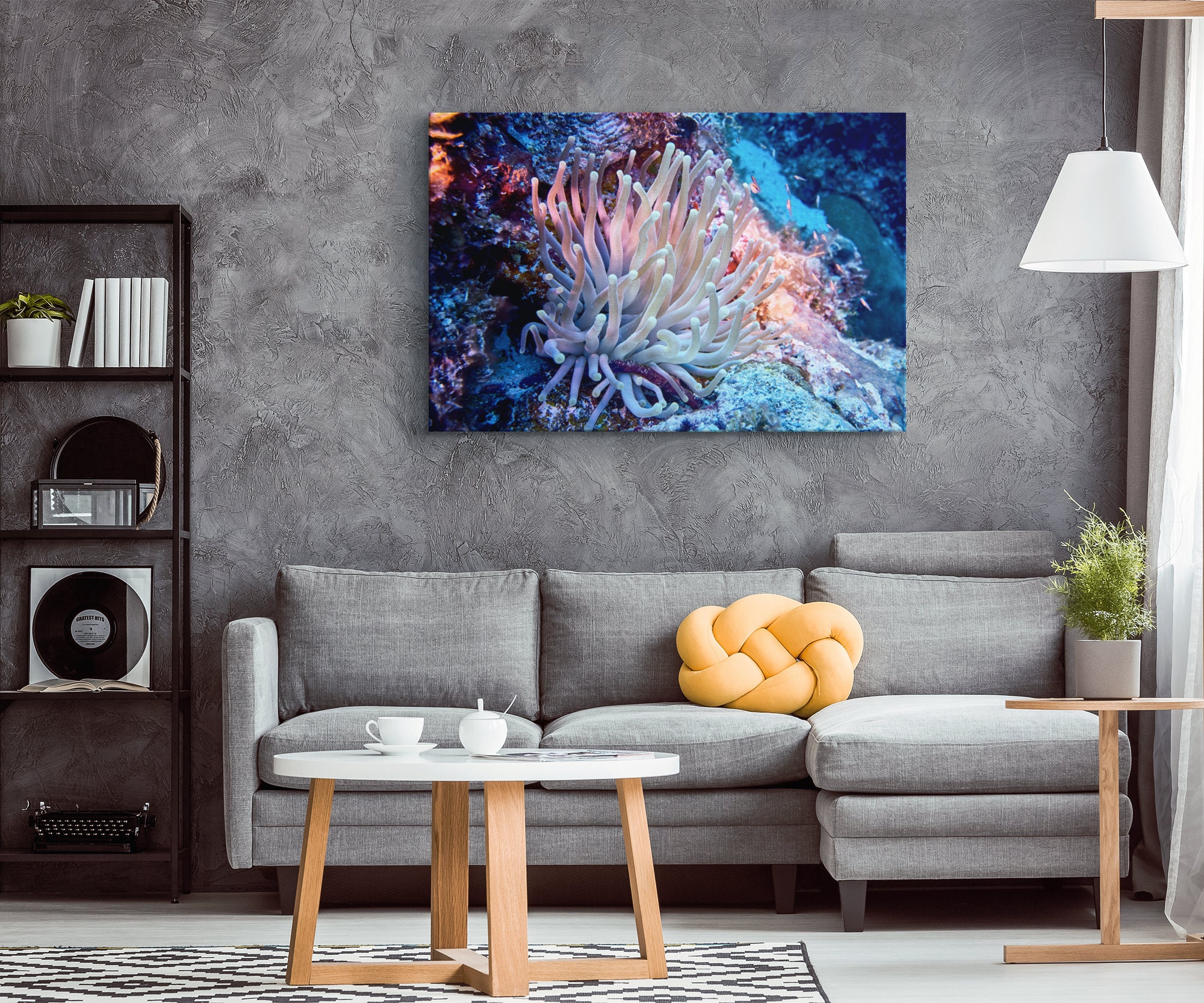 Giant Anemone Underwater Photo Canvas Wrap Art Print 5 Sizes - Etsy