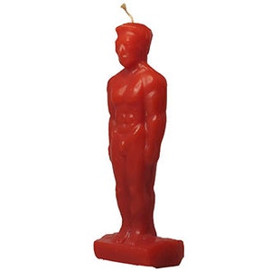 Male (9”) Hand-poured Figural Candle: Represent a Male or Masculinity - Ritual Candles in 10 Vibrant Colors