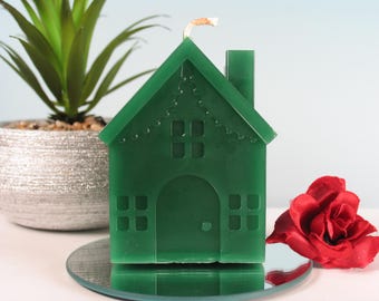 House Hand-poured Figural Candle: Sacred Hearth, Home, Protection, and Spiritual Sanctuary - Ritual Candles in 10 Vibrant Colors