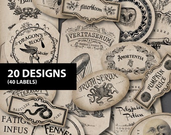 Download Potion Bottle Labels Etsy