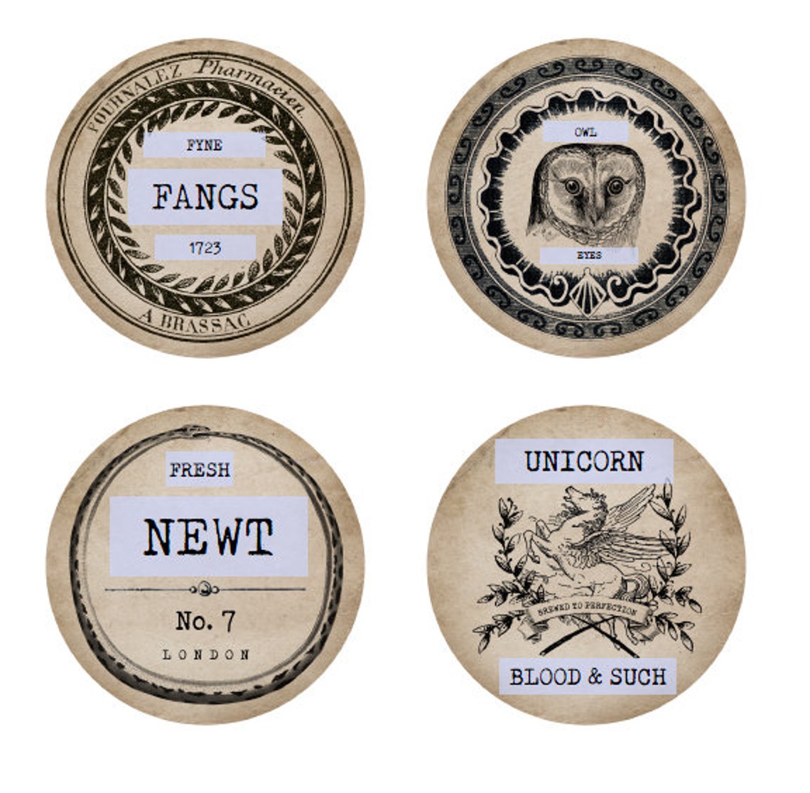 EDITABLE Printable Apothecary Labels Blank DIY Halloween - Etsy