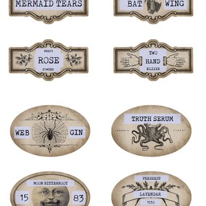 EDITABLE Printable Apothecary Labels | Blank DIY Halloween Decor ...