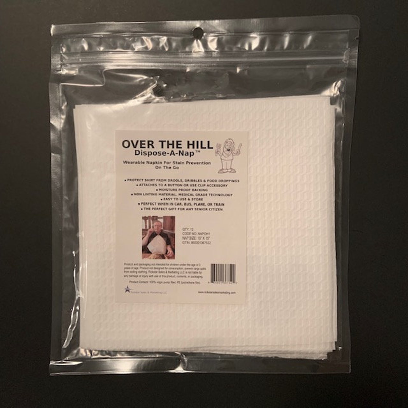 Over the Hill Buttonhole Napkin Bib dispose A Nap Etsy