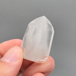 White Kaolinite Amphibole Quartz Tower, White Angel Hair from Brazil
