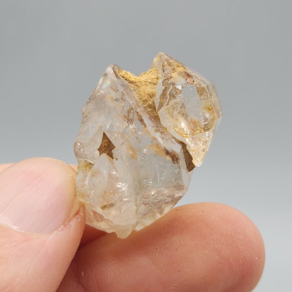 Clear Fenster Quartz Crystal with Inclusions
