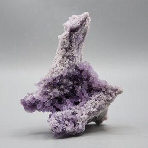 Botryoidal Amethyst Chalcedony with Sparkling Lavender Spheres – Unique Sculptural Form