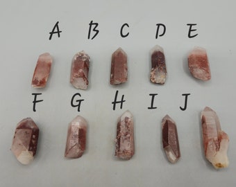 Rare Red Hematite Quartz Point with Fine Overgrowth – Nigeria
