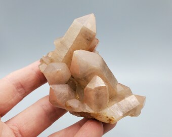 Tangerine Quartz Cluster from Nigeria