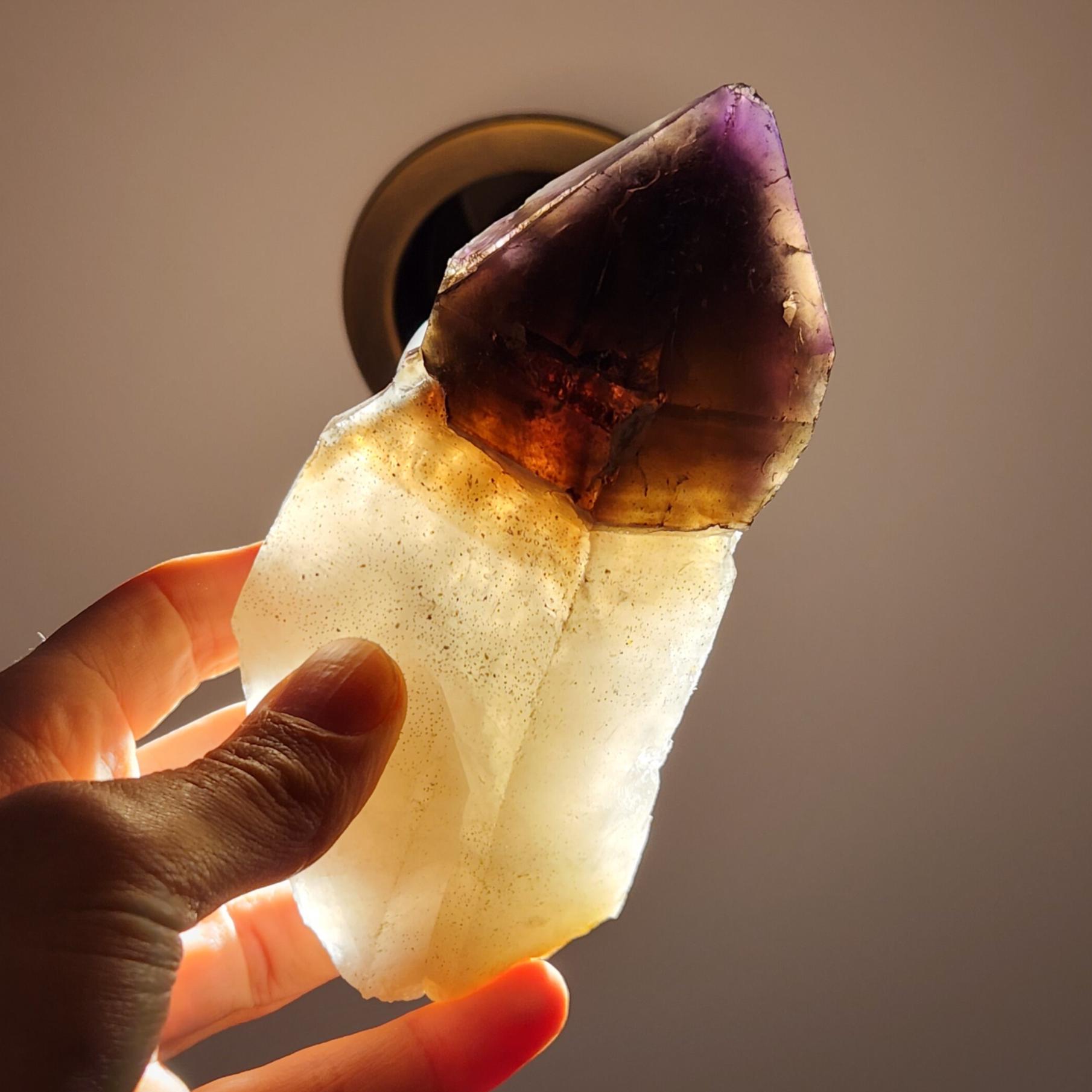 Ametrine Naturelle Brute, Coussin 7,44 Carats, Non Chauffée Et Non Traitée - Pierre Neuve Sans Emballage